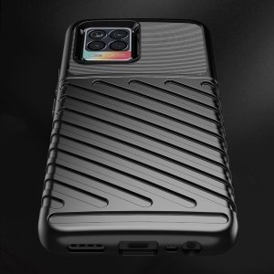 AirBags Case противоударный силиконовый чехол с усиленной защитой для Realme 8 / 8 Pro Черный