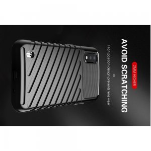 AirBags Case противоударный силиконовый чехол с усиленной защитой для Samsung Galaxy A01 Черный
