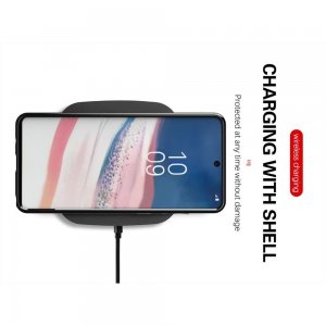AirBags Case противоударный силиконовый чехол с усиленной защитой для Samsung Galaxy Note 10 Lite Синий