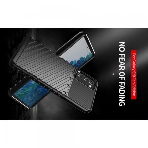 AirBags Case противоударный силиконовый чехол с усиленной защитой для Samsung Galaxy S20 FE / S20 FE Черный