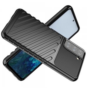 AirBags Case противоударный силиконовый чехол с усиленной защитой для Samsung Galaxy S21 Черный