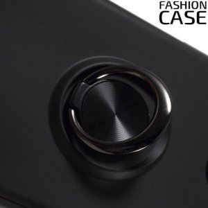 ArmaRing Двухкомпонентный чехол для Huawei Honor Play с кольцом для магнитного автомобильного держателя - Черный