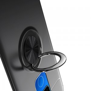 ArmaRing Двухкомпонентный чехол для Huawei Mate 30 Lite с кольцом для магнитного автомобильного держателя - Черный
