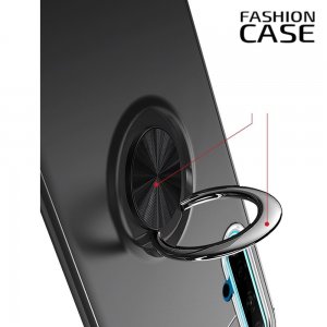 ArmaRing Двухкомпонентный чехол для Huawei nova 5 с кольцом для магнитного автомобильного держателя - Черный
