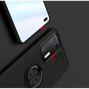 ArmaRing Двухкомпонентный чехол для Huawei P40 с кольцом для магнитного автомобильного держателя - Красный / Черный