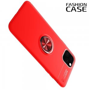 ArmaRing Двухкомпонентный чехол для iPhone 11 Pro Max с кольцом для магнитного автомобильного держателя - Красный