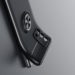 ArmaRing Двухкомпонентный чехол для Oppo A74 с кольцом для магнитного автомобильного держателя - Черный