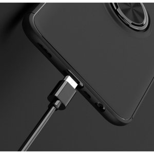 ArmaRing Двухкомпонентный чехол для Realme 6 с кольцом для магнитного автомобильного держателя - Синий / Черный