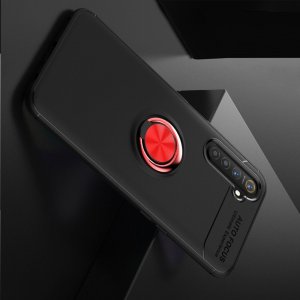 ArmaRing Двухкомпонентный чехол для Realme 6 с кольцом для магнитного автомобильного держателя - Красный / Черный