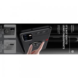 ArmaRing Двухкомпонентный чехол для Samsung Galaxy A32 с кольцом для магнитного автомобильного держателя - Черный