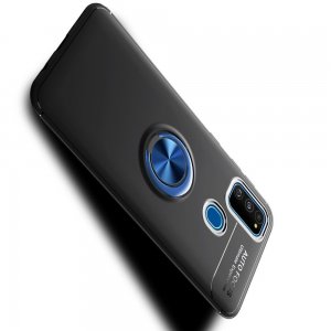 ArmaRing Двухкомпонентный чехол для Samsung Galaxy M31 с кольцом для магнитного автомобильного держателя - Синий / Черный