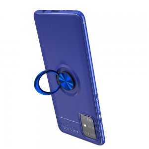 ArmaRing Двухкомпонентный чехол для Samsung Galaxy M31s с кольцом для магнитного автомобильного держателя - Синий