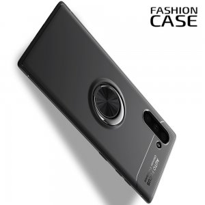 ArmaRing Двухкомпонентный чехол для Samsung Galaxy Note 10 с кольцом для магнитного автомобильного держателя - Черный