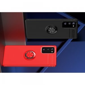 ArmaRing Двухкомпонентный чехол для Samsung Galaxy Note 20 с кольцом для магнитного автомобильного держателя - Красный / Черный
