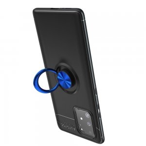 ArmaRing Двухкомпонентный чехол для Samsung Galaxy S10 Lite с кольцом для магнитного автомобильного держателя - Синий / Черный