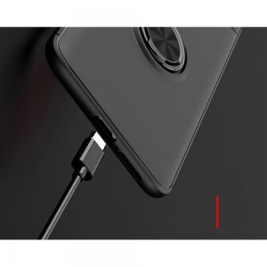 ArmaRing Двухкомпонентный чехол для Xiaomi Mi 10 / Mi 10 Pro с кольцом для магнитного автомобильного держателя - Красный / Черный