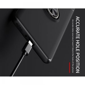 ArmaRing Двухкомпонентный чехол для Xiaomi Mi 11 с кольцом для магнитного автомобильного держателя - Черный