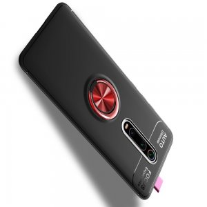ArmaRing Двухкомпонентный чехол для Xiaomi Mi 9T с кольцом для магнитного автомобильного держателя - Красный / Черный