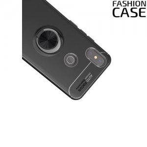 ArmaRing Двухкомпонентный чехол для Xiaomi Mi Mix 2s с кольцом для магнитного автомобильного держателя - Черный