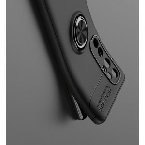ArmaRing Двухкомпонентный чехол для Xiaomi Mi Note 10 Lite с кольцом для магнитного автомобильного держателя - Черный