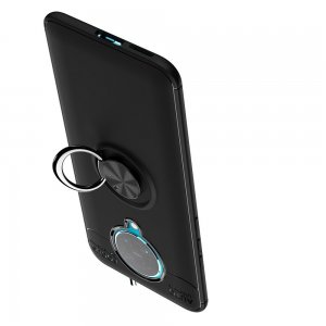 ArmaRing Двухкомпонентный чехол для Xiaomi Poco F2 Pro с кольцом для магнитного автомобильного держателя - Черный