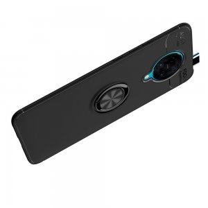 ArmaRing Двухкомпонентный чехол для Xiaomi Poco F2 Pro с кольцом для магнитного автомобильного держателя - Черный