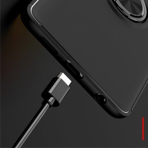 ArmaRing Двухкомпонентный чехол для Xiaomi Poco X3 NFC с кольцом для магнитного автомобильного держателя - Черный