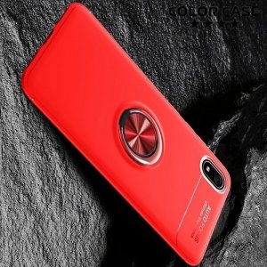 ArmaRing Двухкомпонентный чехол для Xiaomi Redmi 7A с кольцом для магнитного автомобильного держателя - Красный
