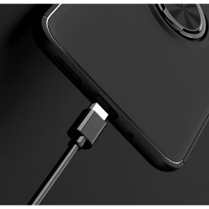ArmaRing Двухкомпонентный чехол для Xiaomi Redmi 9C с кольцом для магнитного автомобильного держателя - Розовое Золото / Черный