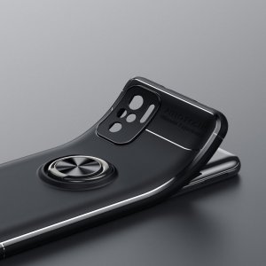 ArmaRing Двухкомпонентный чехол для Xiaomi Redmi Note 10 с кольцом для магнитного автомобильного держателя - Синий