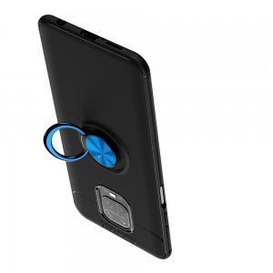 ArmaRing Двухкомпонентный чехол для Xiaomi Redmi Note 9 Pro (9S,9 Pro Max) / Pro Max) с кольцом для магнитного автомобильного держателя - Синий / Черный