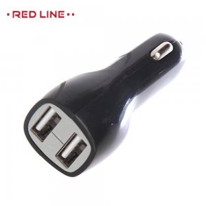 Автомобильная зарядка АЗУ 2 USB Red Line Lite 1A