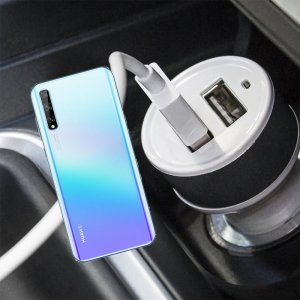 Автомобильная зарядка для Huawei Y8p высокой мощности 2 USB 2.1A