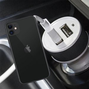 Автомобильная зарядка для iPhone 11 высокой мощности 2 USB 2.1A