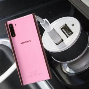 Автомобильная зарядка для Samsung Galaxy Note 10 высокой мощности 2 USB 2.1A
