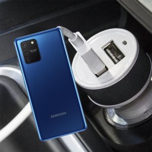 Автомобильная зарядка для Samsung Galaxy S10 Lite высокой мощности 2 USB 2.1A