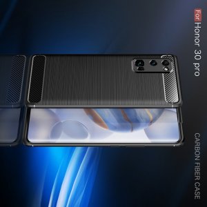 Carbon Силиконовый матовый чехол для Huawei Honor 30 Pro - Красный