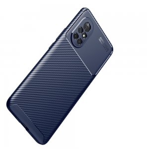 Carbon Силиконовый матовый чехол для Huawei Nova 8 - Синий