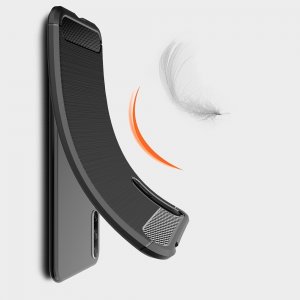 Carbon Силиконовый матовый чехол для Huawei Y8p / Honor 30i - Черный