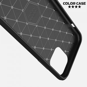 Carbon Силиконовый матовый чехол для iPhone 11 Pro - Коралловый