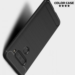 Carbon Силиконовый матовый чехол для LG V40 ThinQ - Черный