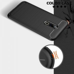 Carbon Силиконовый матовый чехол для Meizu 16 Plus - Черный