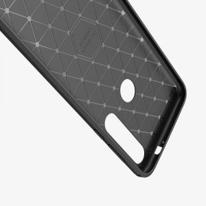 Carbon Силиконовый матовый чехол для Motorola Moto G8 Plus - Черный