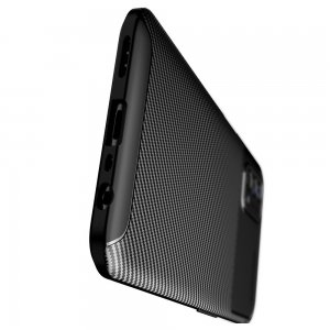 Carbon Силиконовый матовый чехол для OnePlus Nord N200 - Черный