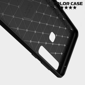 Carbon Силиконовый матовый чехол для Samsung Galaxy A9 2018 SM-A920F - Черный