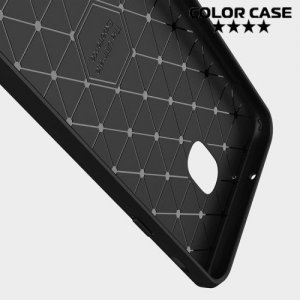 Carbon Силиконовый матовый чехол для Samsung Galaxy J7 2018 - Черный
