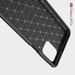 Carbon Силиконовый матовый чехол для Samsung Galaxy M31s - Черный