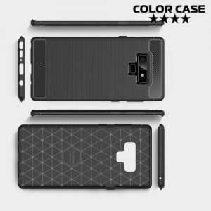 Carbon Силиконовый матовый чехол для Samsung Galaxy Note 9 - Черный