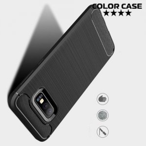 Carbon Силиконовый матовый чехол для Samsung Galaxy S10e - Черный
