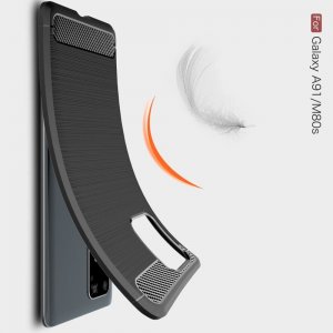 Carbon Силиконовый матовый чехол для Galaxy S10 Lite - Черный